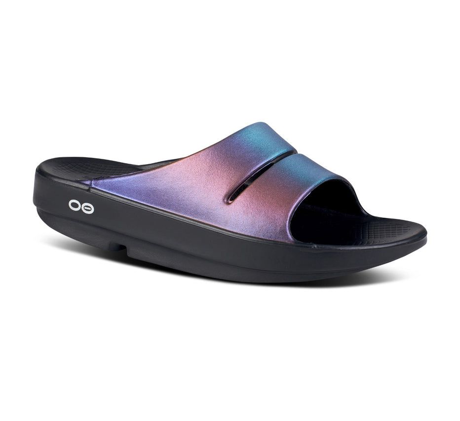 Oofos Women's Ooahh Luxe - Slide Indigo ( VIOJH-7096 )